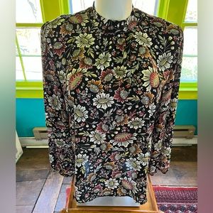 Beautiful Floral High Neck Top